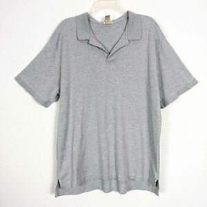 LL Bean Men's Grey Collared Polo Shirt